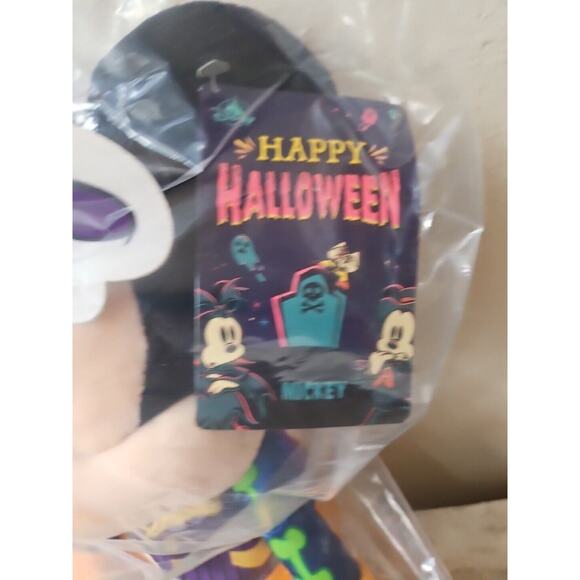 Disney 2023 Halloween Mickey Mouse Glow in the Dark Plush Stuffed Toy 15" - Picture 6 of 7